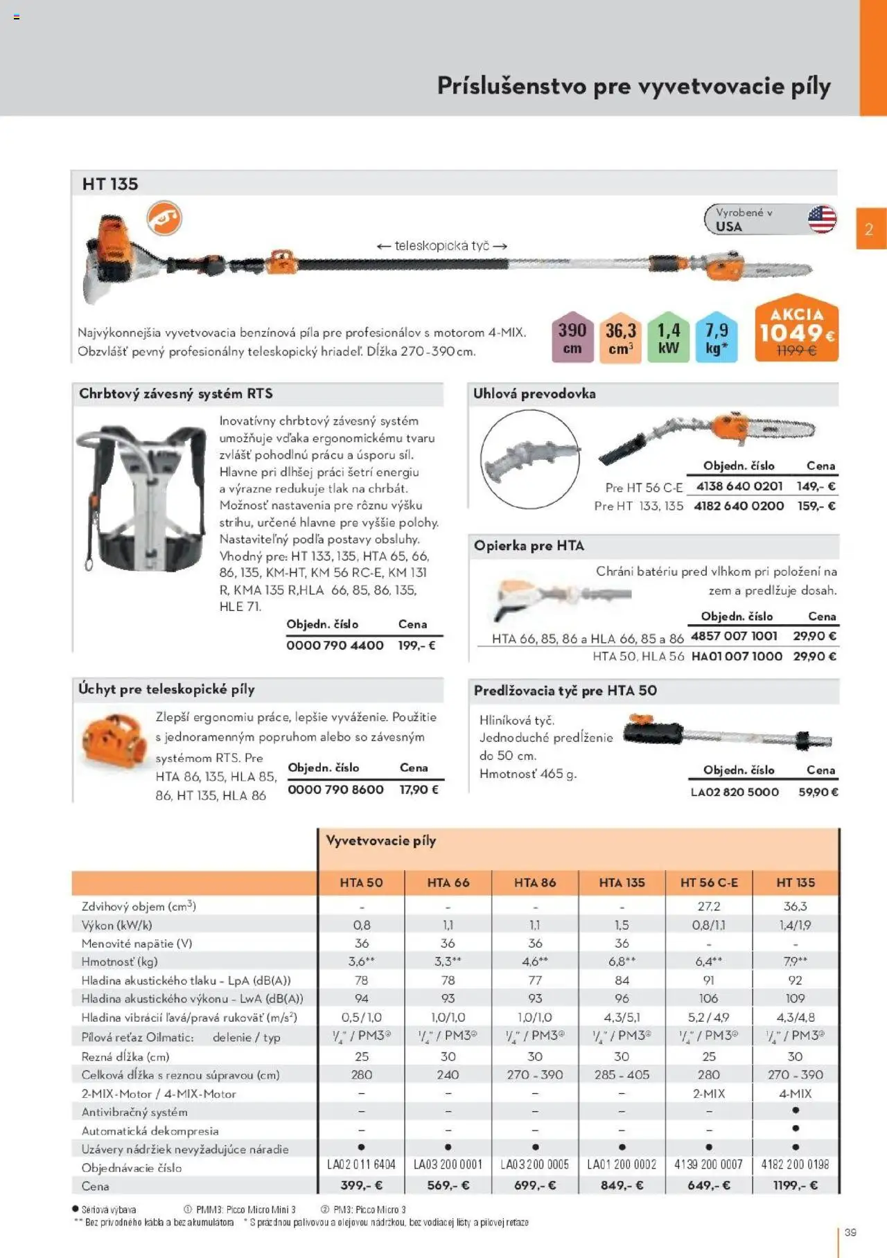 Nové STIHL akcie – leták je platný od 29.09.2025 | Strana: 39 | Produkty: Píla, Náradie