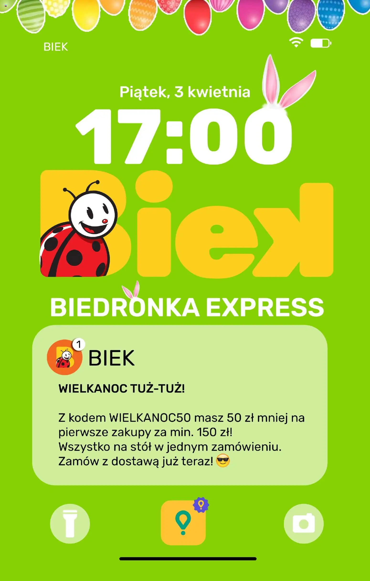 Biedronka gazetka - Biek od 03.04.2026 | Strona: 1 | Produkty: Stół