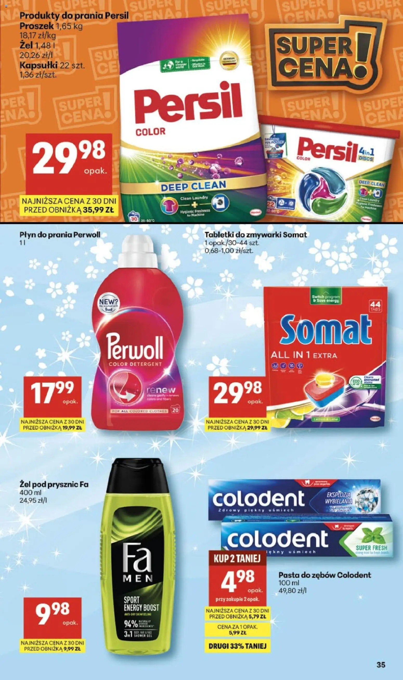 Delikatesy Centrum Gazetka - Sklepy Własne od 26.02.2026 | Strona: 35 | Produkty: Płyn do prania Perwoll, Persil, Prysznic, Detergent