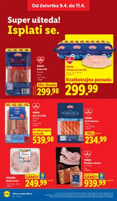 PIKOK Suvi vrat XXL, Narezan, 250 g - pregled Lidl kataloga - važi od 09.04.2026 | Strana: 20