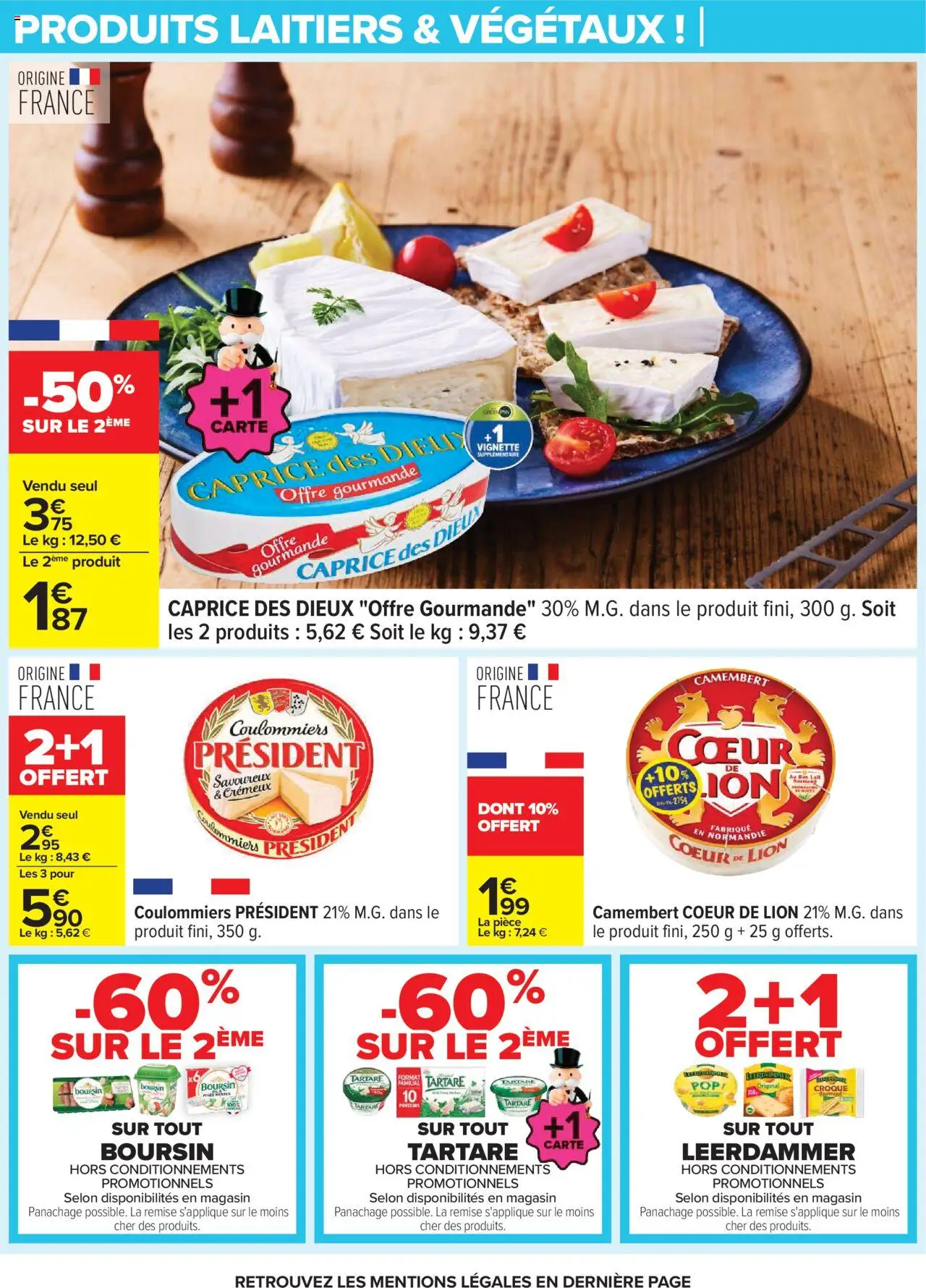  | Page: 13 | Produits: Caprice des dieux, Camembert