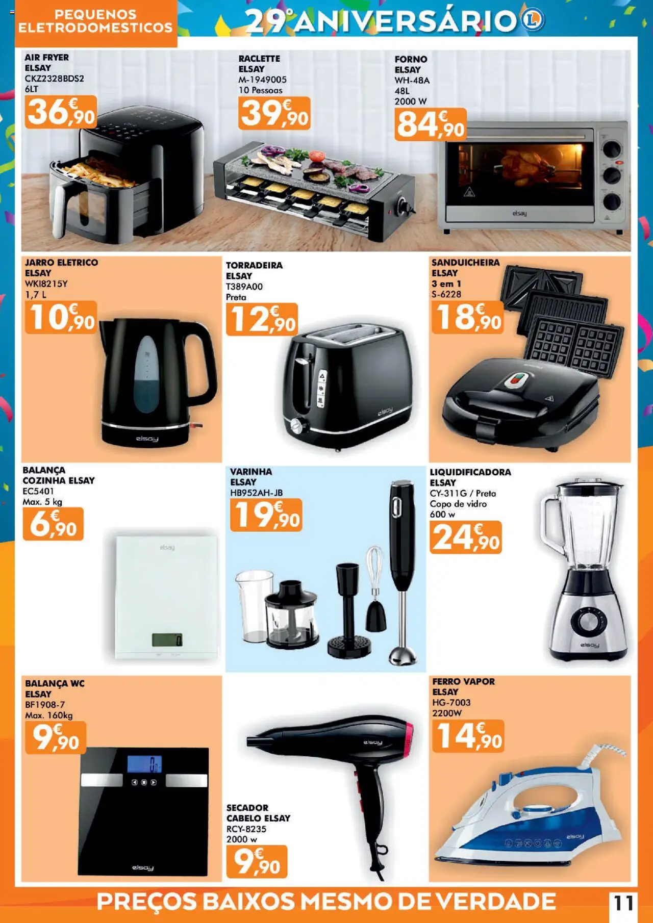 E.Leclerc - Folheto Aniversário Lamego │ válido de 16.10.2025 | Página: 11 | Produtos: Forno, Air fryer, Sanduicheira, Torradeira