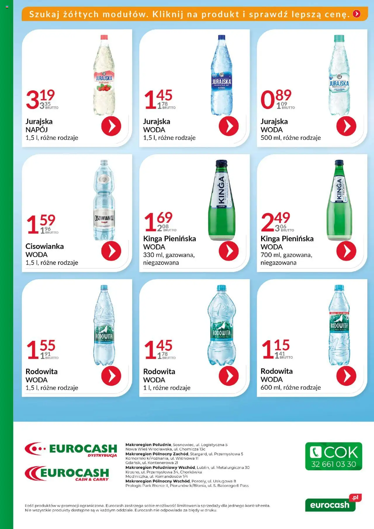 Eurocash Gazetka - Katalog Artykułów Spożywczych od 19.10.2025 | Strona: 67 | Produkty: Woda