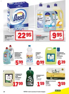 Anteprima del volantino Volantino Metro	 valido a partire dal 06.11.2025 | Pagina: 29 | Prodotti: Detersivo in polvere, Candeggina, Lavastoviglie, Tanica