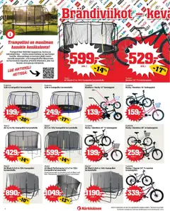 Kärkkäinen-mainoslehti voimassa 18.03.2026 alkaen | Sivu: 4 | Tuotteet: Maastopyörä, Trampoliini