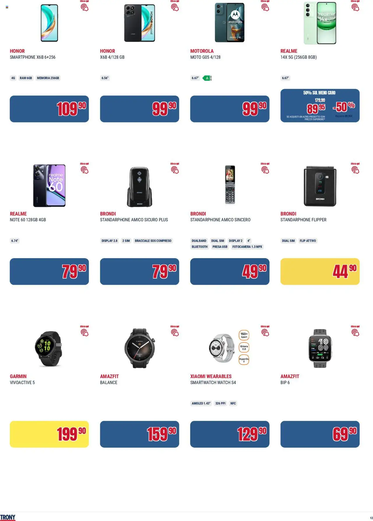 Volantino Trony del 21.08.2025 | Pagina: 12 | Prodotti: Xiaomi, Bracciale, Fotocamera, Presa
