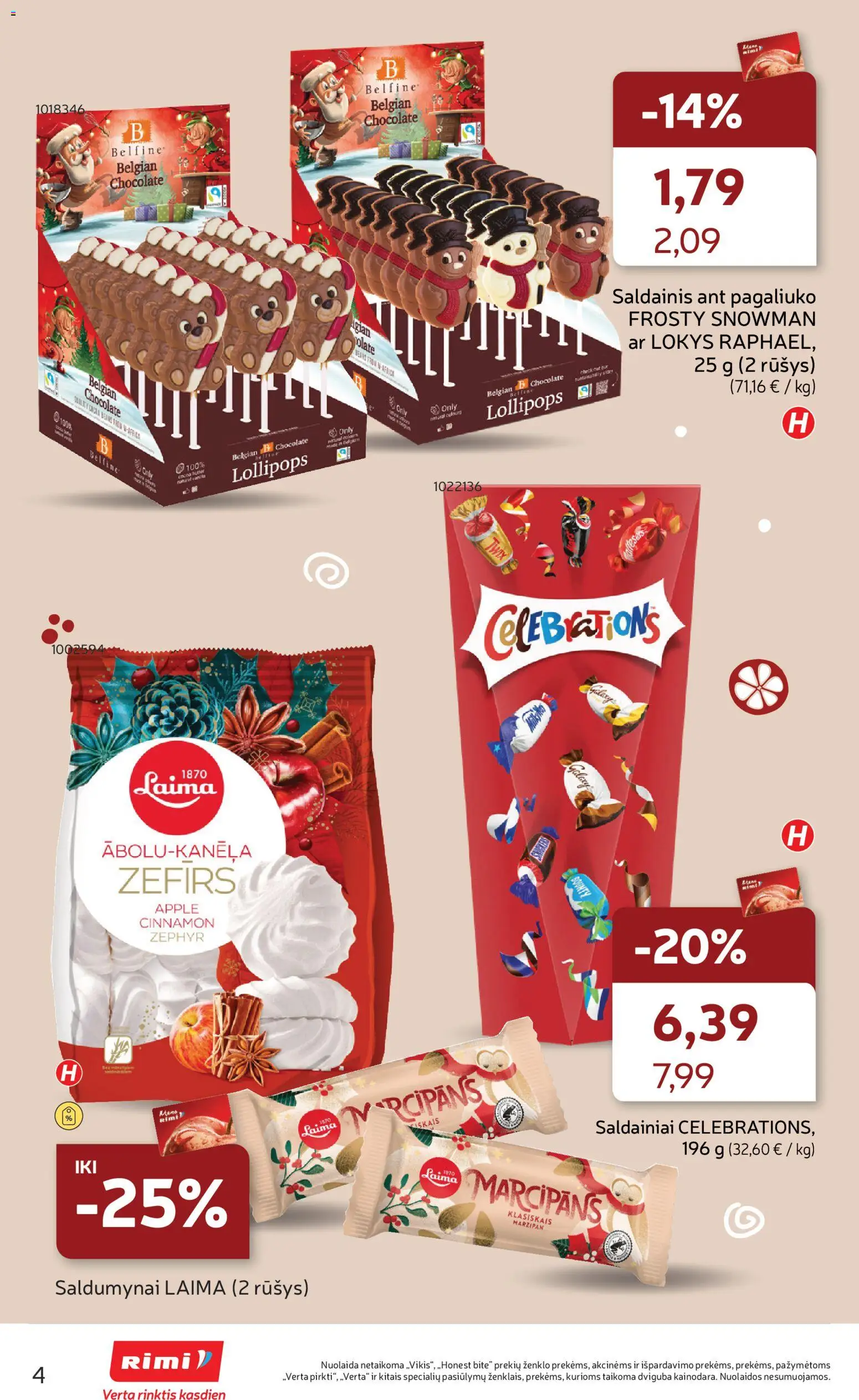 Rimi akcijos nuo 04.11.2025 | Puslapis: 4 | Prekių: Saldainiai