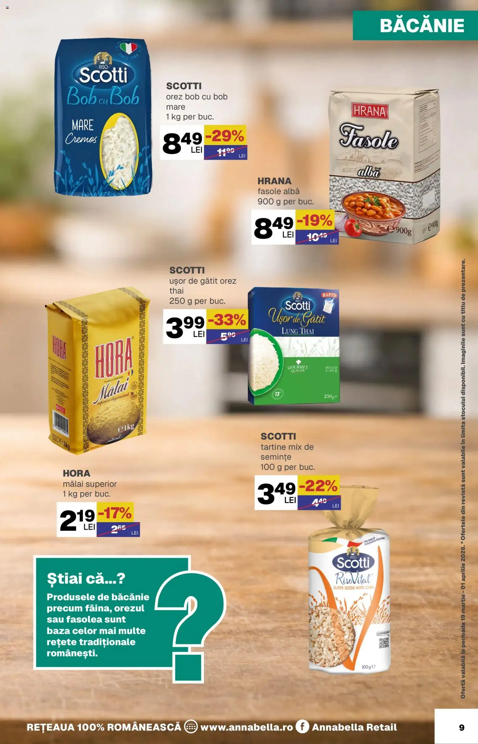 Noul catalog Annabella – valabil de la 19.03.2026 | Pagină: 9 | Produse: Semințe, Orez, Mălai, Fasole albă