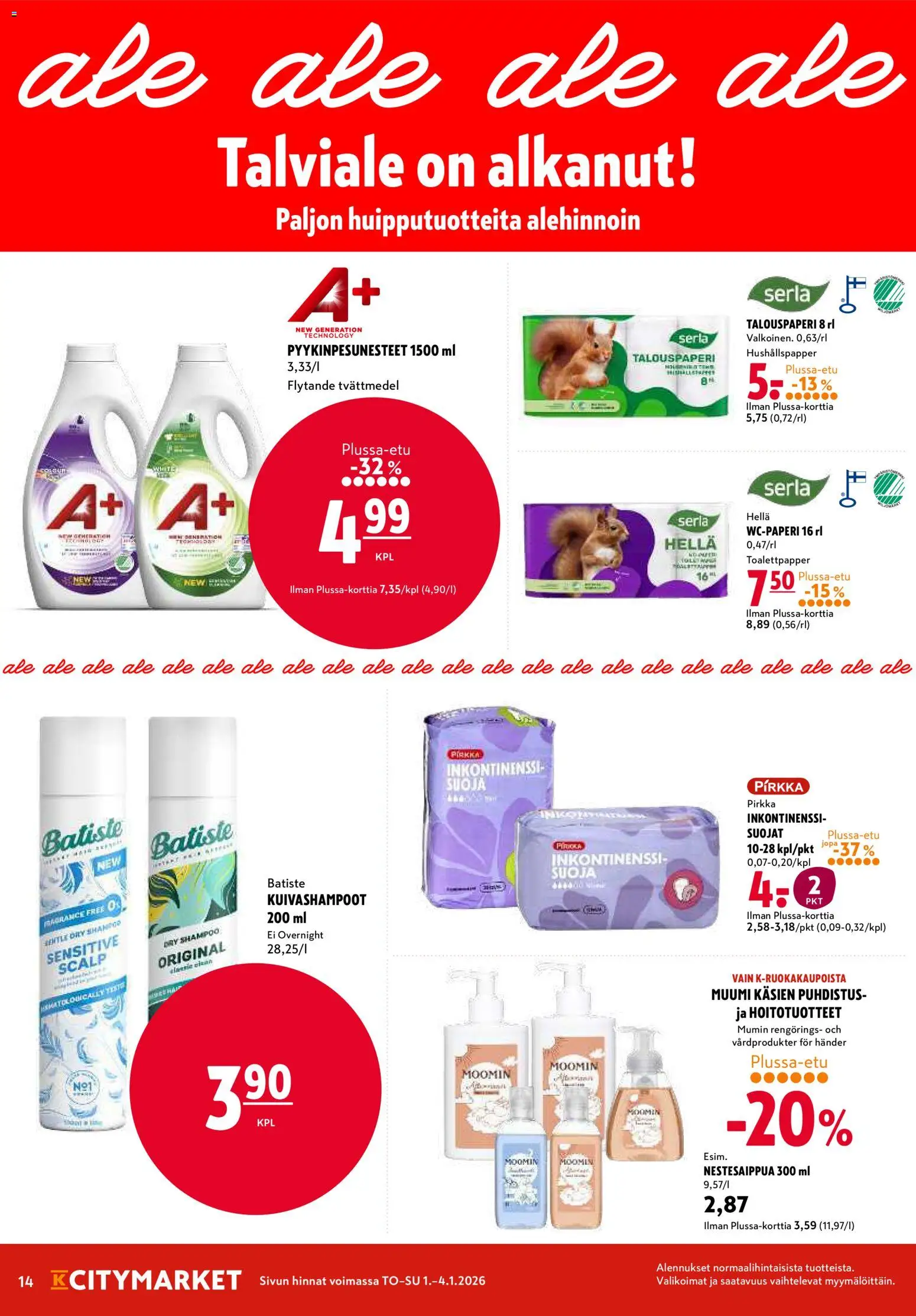 K-Citymarket tarjoukset – voimassa 01.01.2026 alkaen | Sivu: 14
