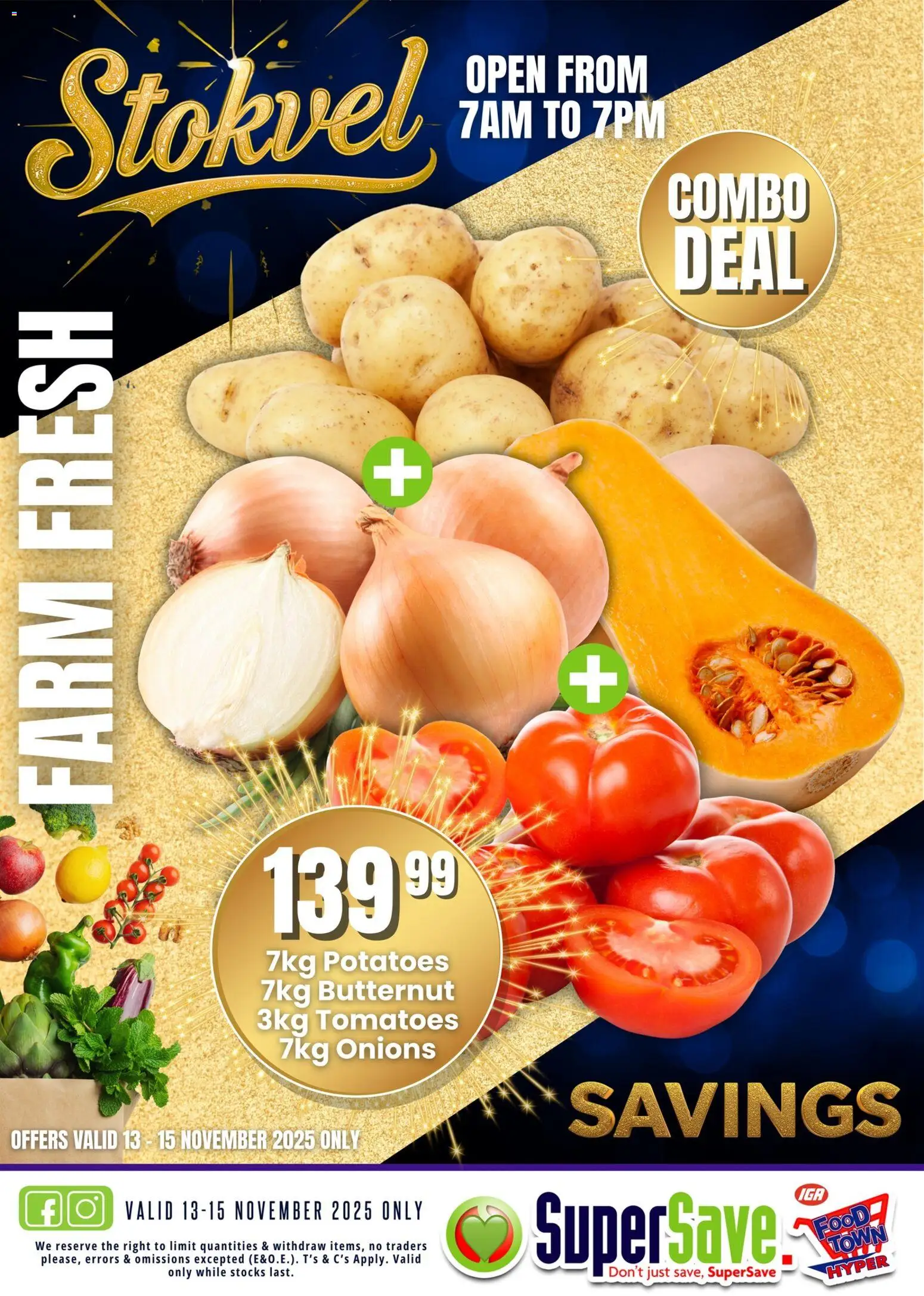 New Super Save catalogue – valid from 13.11.2025 | Page: 1 | Products: Tomatoes, Potatoes, Onions