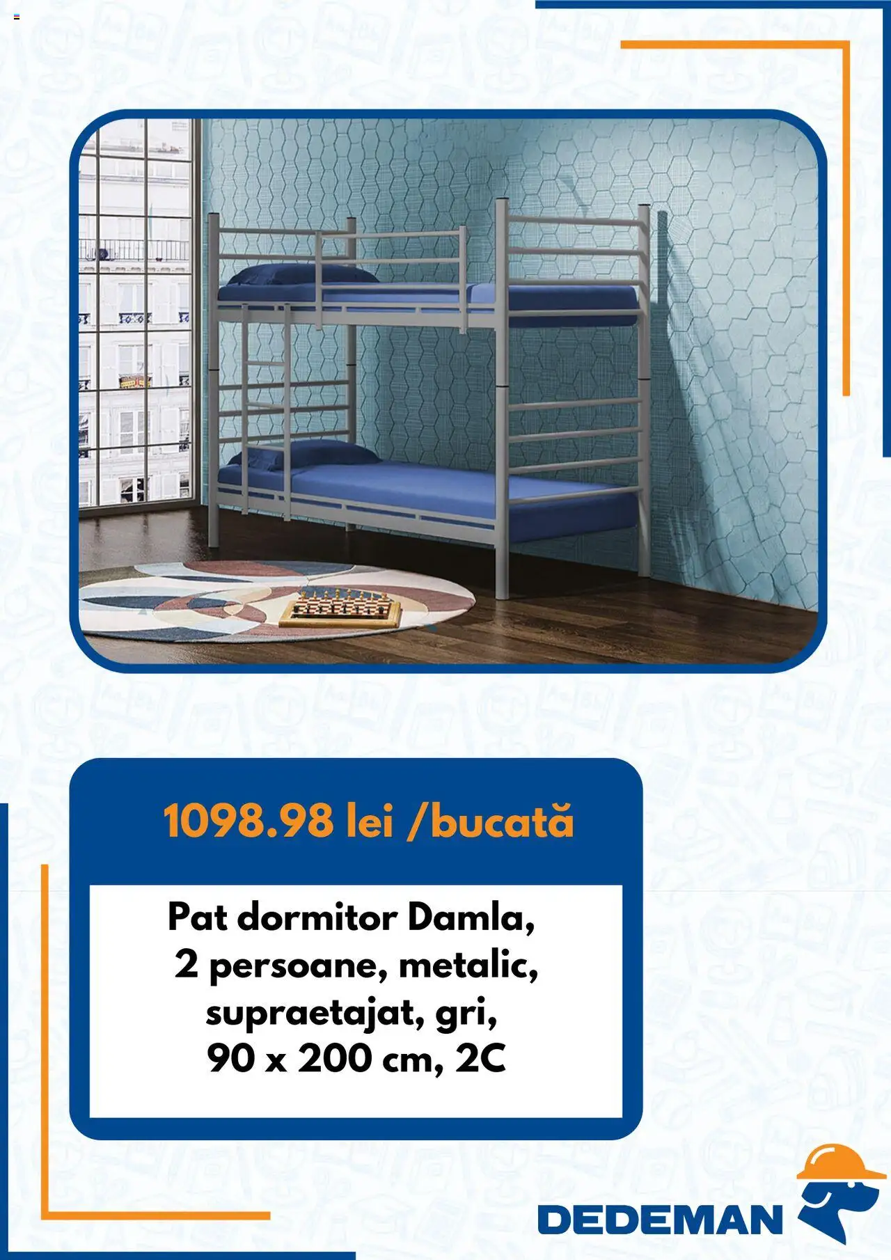 Catalog Dedeman - Înapoi de la Şcoală – valabil de la 20.08.2025 | Pagină: 2 | Produse: Pat