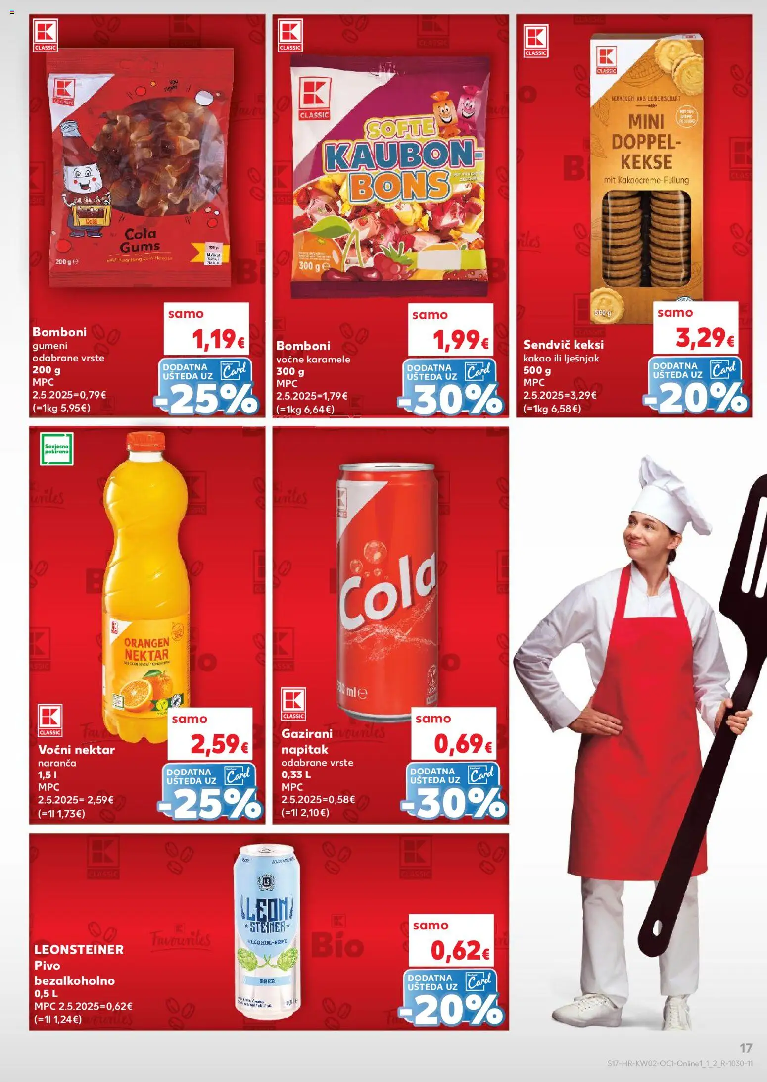 Kaufland katalog | vrijedi od 07.01.2026 | Stranica: 17 | Proizvodi: Keksi, Pivo, Lješnjak, Kakao