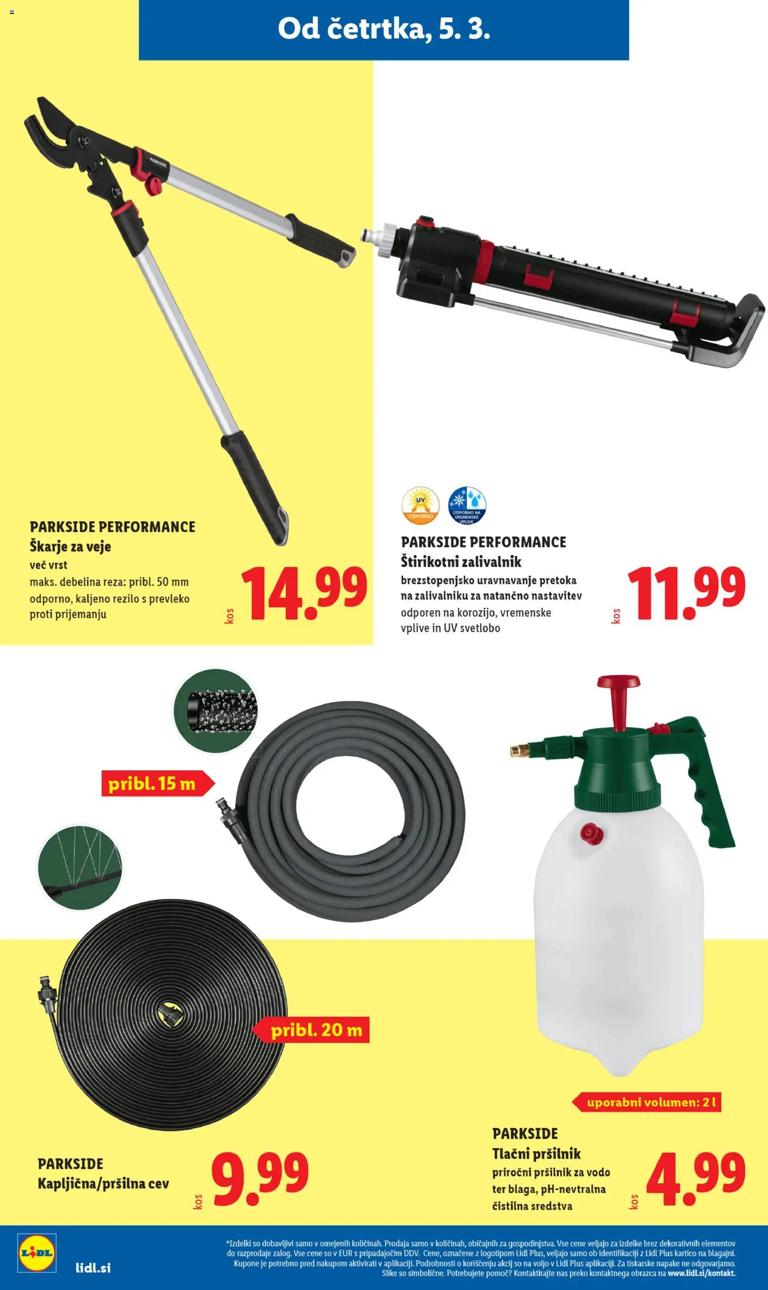 Novi Lidl katalog ponudbe – veljaven od 20.04.2026 | Stran: 12 | Izdelki: Zalivalnik