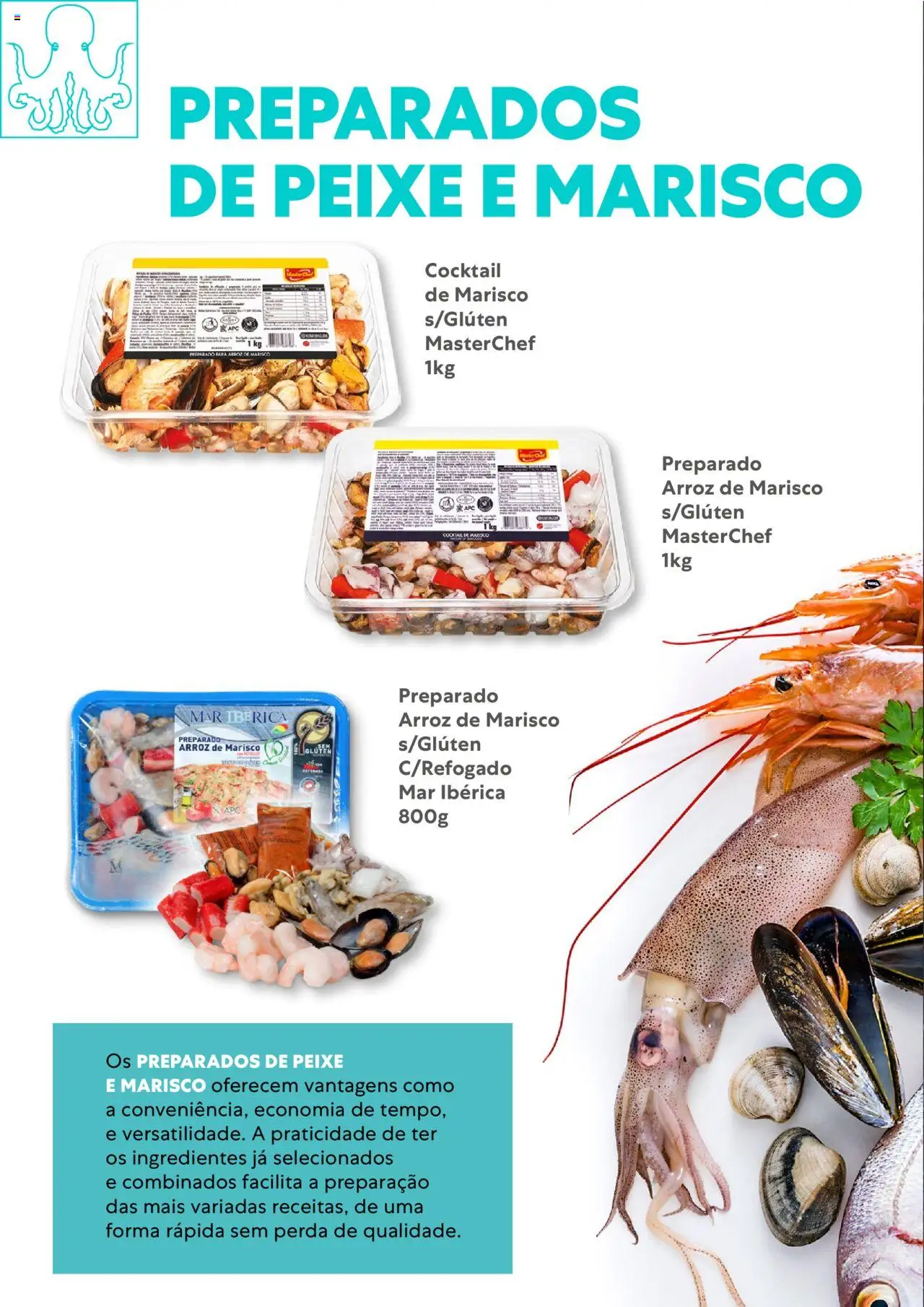 Recheio - Congelados do Mar e da Terra │ válido de 14.07.2025 | Página: 24 | Produtos: Arroz, Peixe