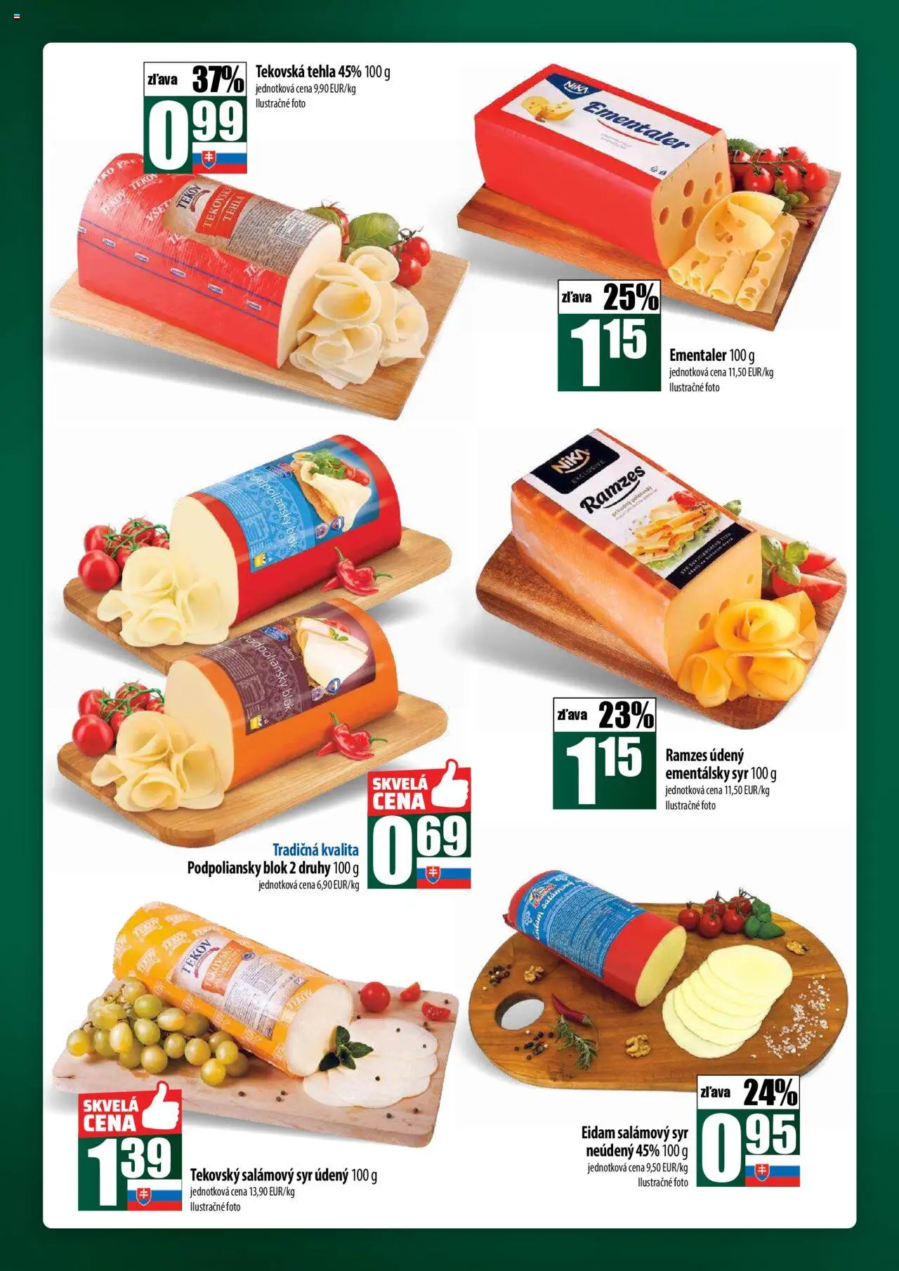 COOP Jednota široká ponuka │ platný od 31.07.2025 | Strana: 20 | Produkty: Syr, Eidam