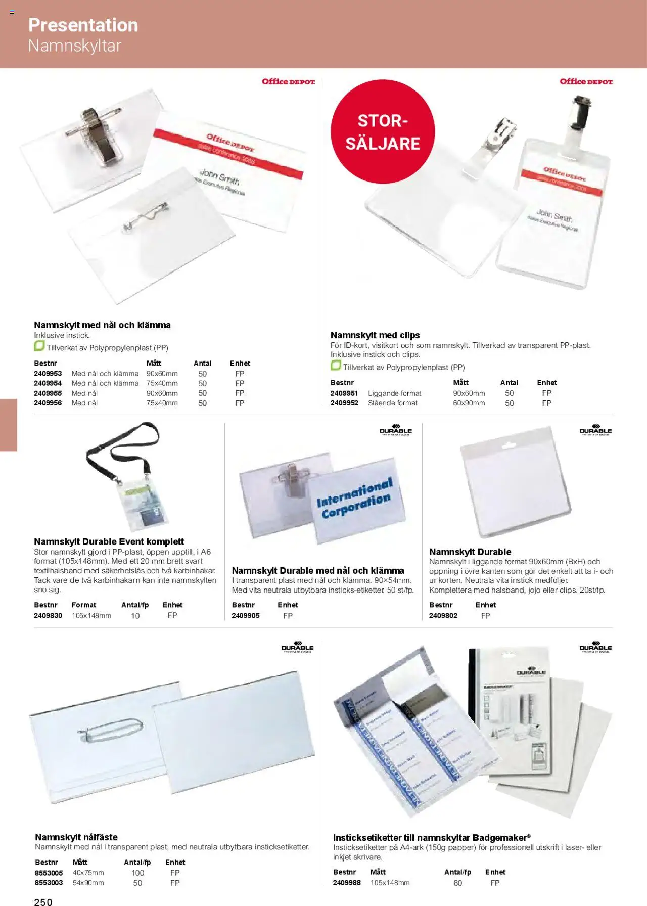 Office Depot reklamblad aktuell från 01.02.2025 | Sida: 252 | Produkter: Papper