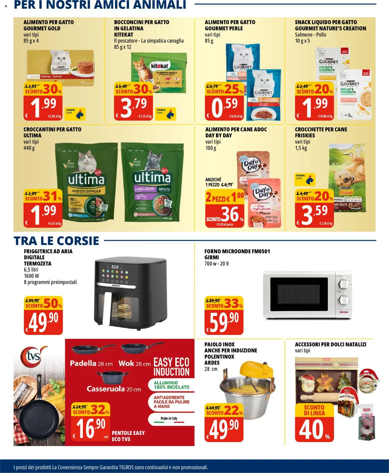Volantino Tigros del 28.10.2025 | Pagina: 29 | Prodotti: Microonde, Trota, Casseruola, Friggitrice