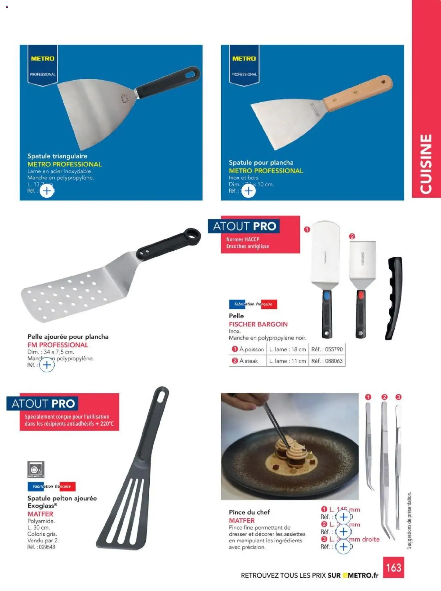{H1} | Page: 163 | Produits: Plancha, Spatule, Poisson