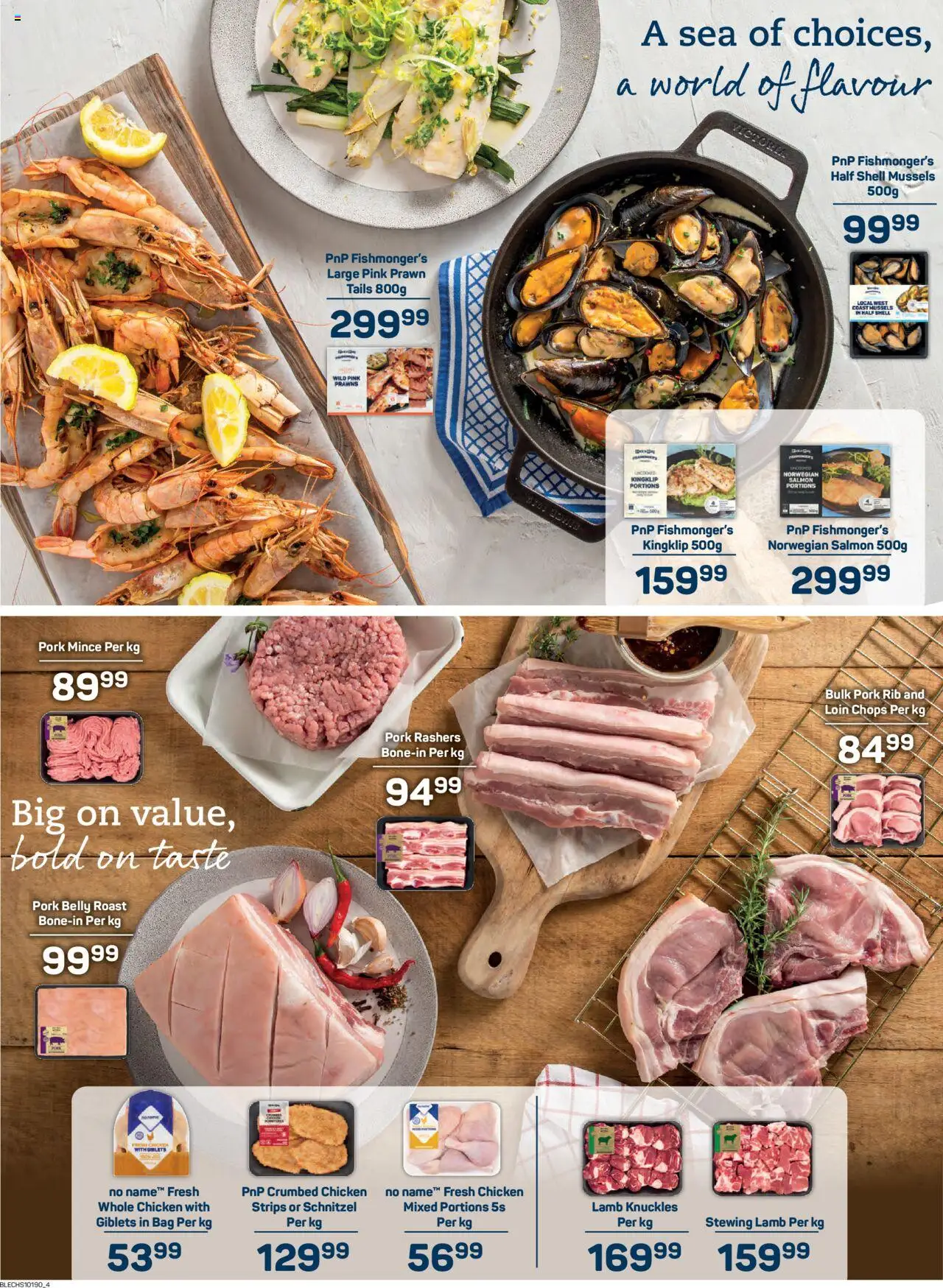 New Pick n Pay catalogue – valid from 15.09.2025 | Page: 4 | Products: Bag, Chicken, Pork