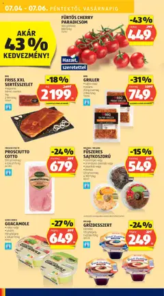 Aldi akciós ujság - amely érvényes a következő dátumtól: 03.07.2025 | Oldal: 50 | Termékek: Guacamole, Paradicsom