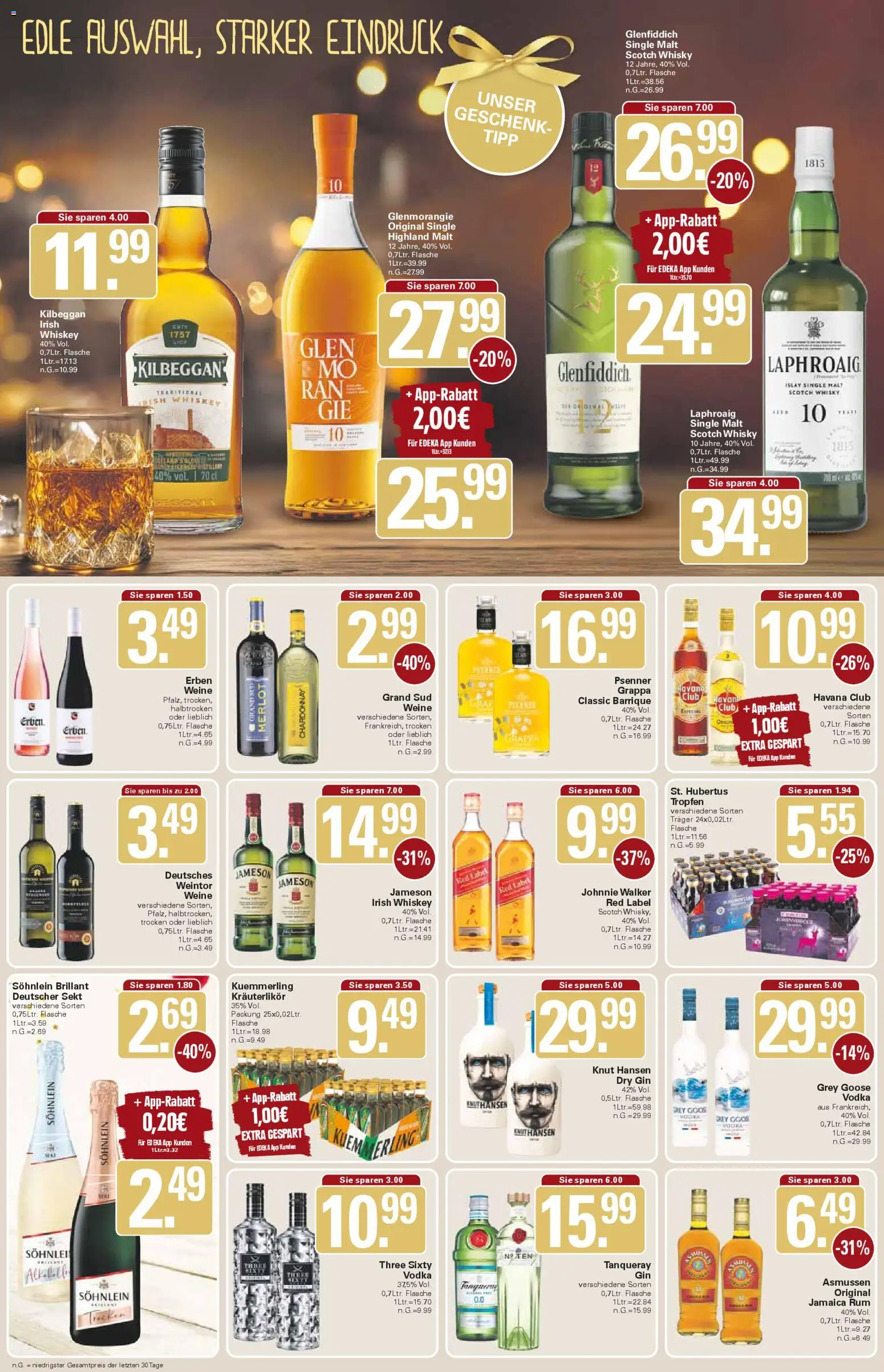 WEZ Prospekt – gültig ab 01.12.2025 | Seite: 14 | Produkte: Whisky, Merlot, Vodka, Gin