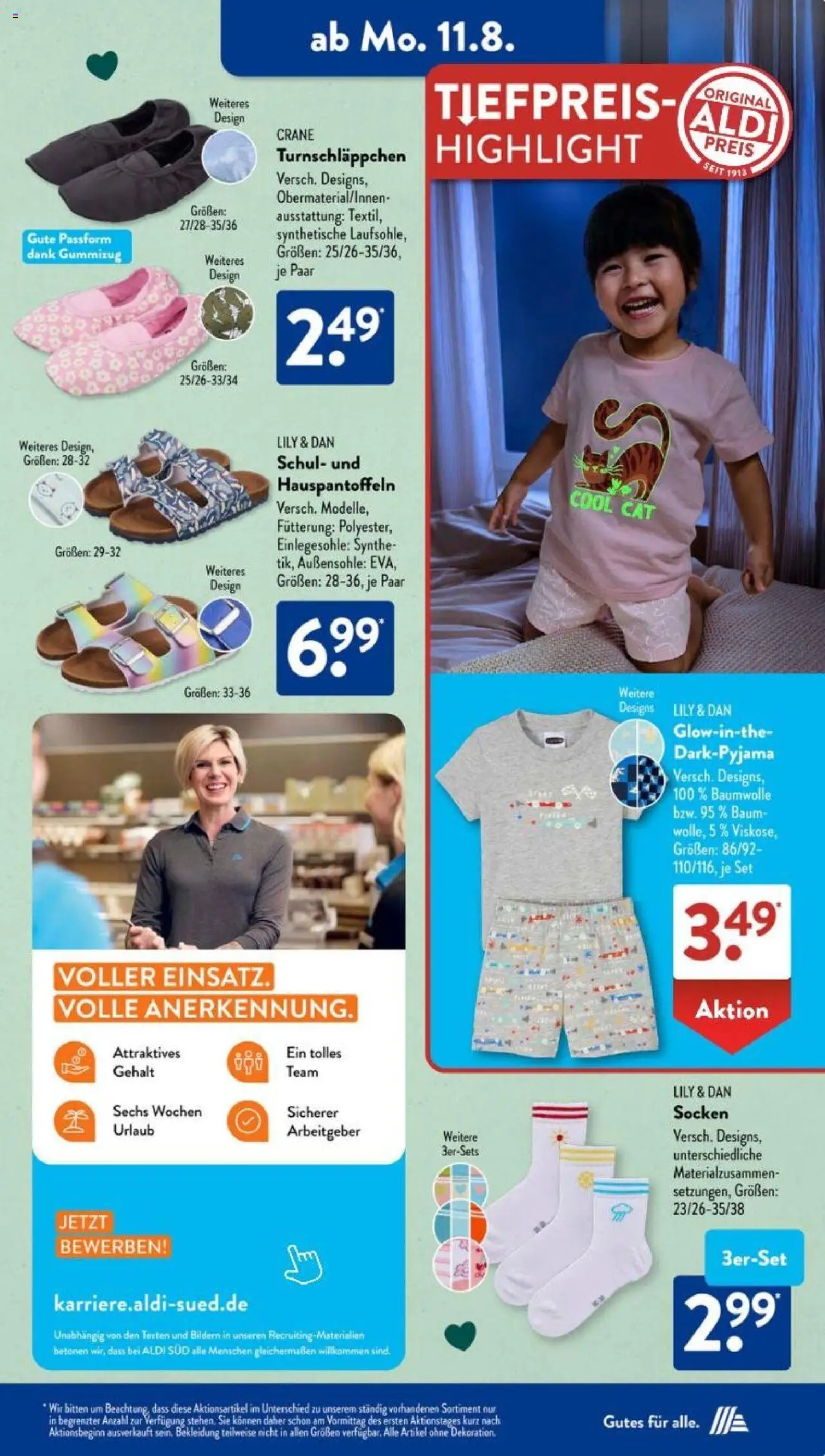 Aldi Süd Prospekt 	 - gültig ab dem 11.08.2025 | Seite: 5 | Produkte: Bekleidung, Socken