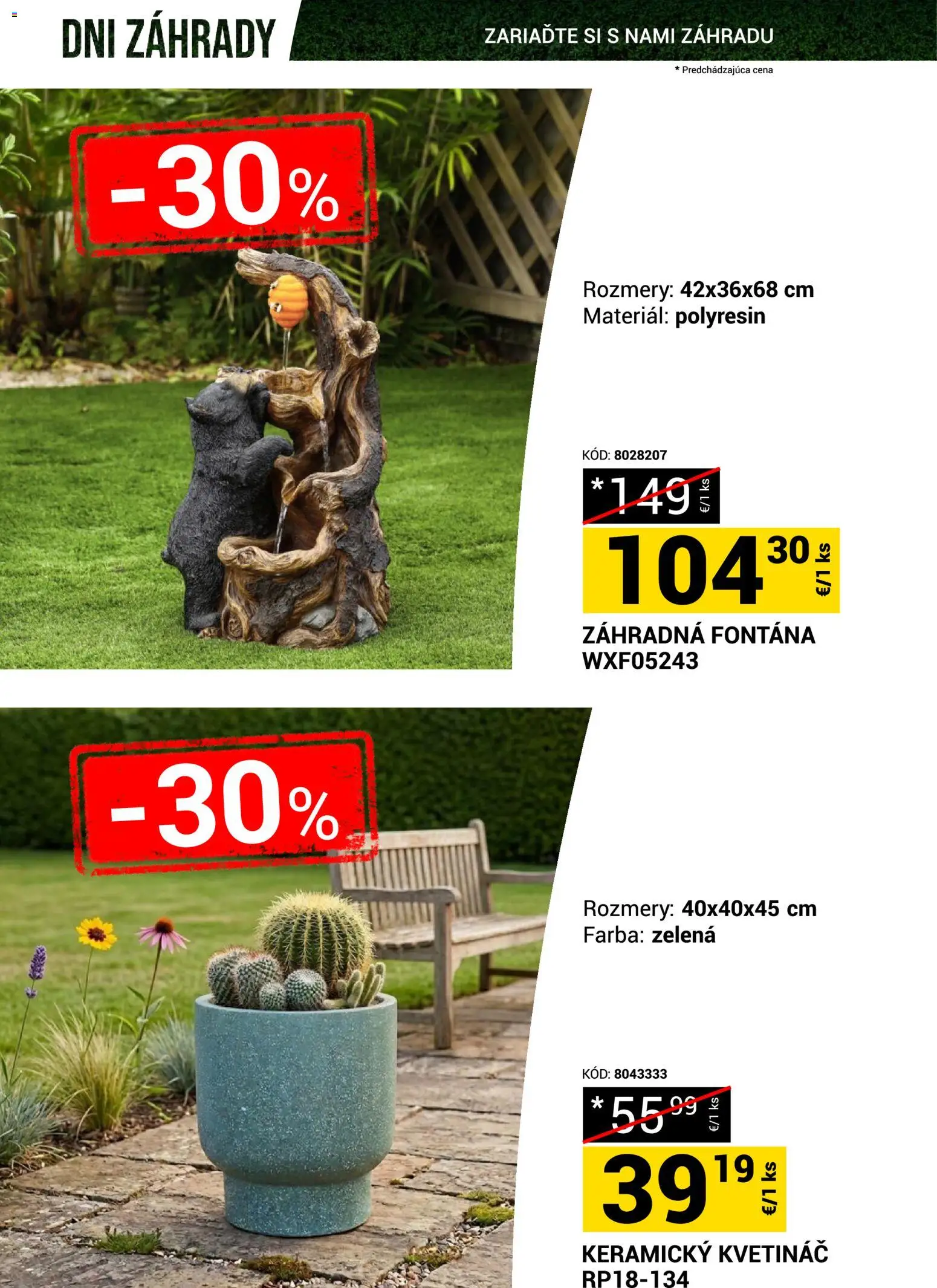 Nové Merkury Market akcie – leták je platný od 18.04.2026 | Strana: 17 | Produkty: Kvetináč