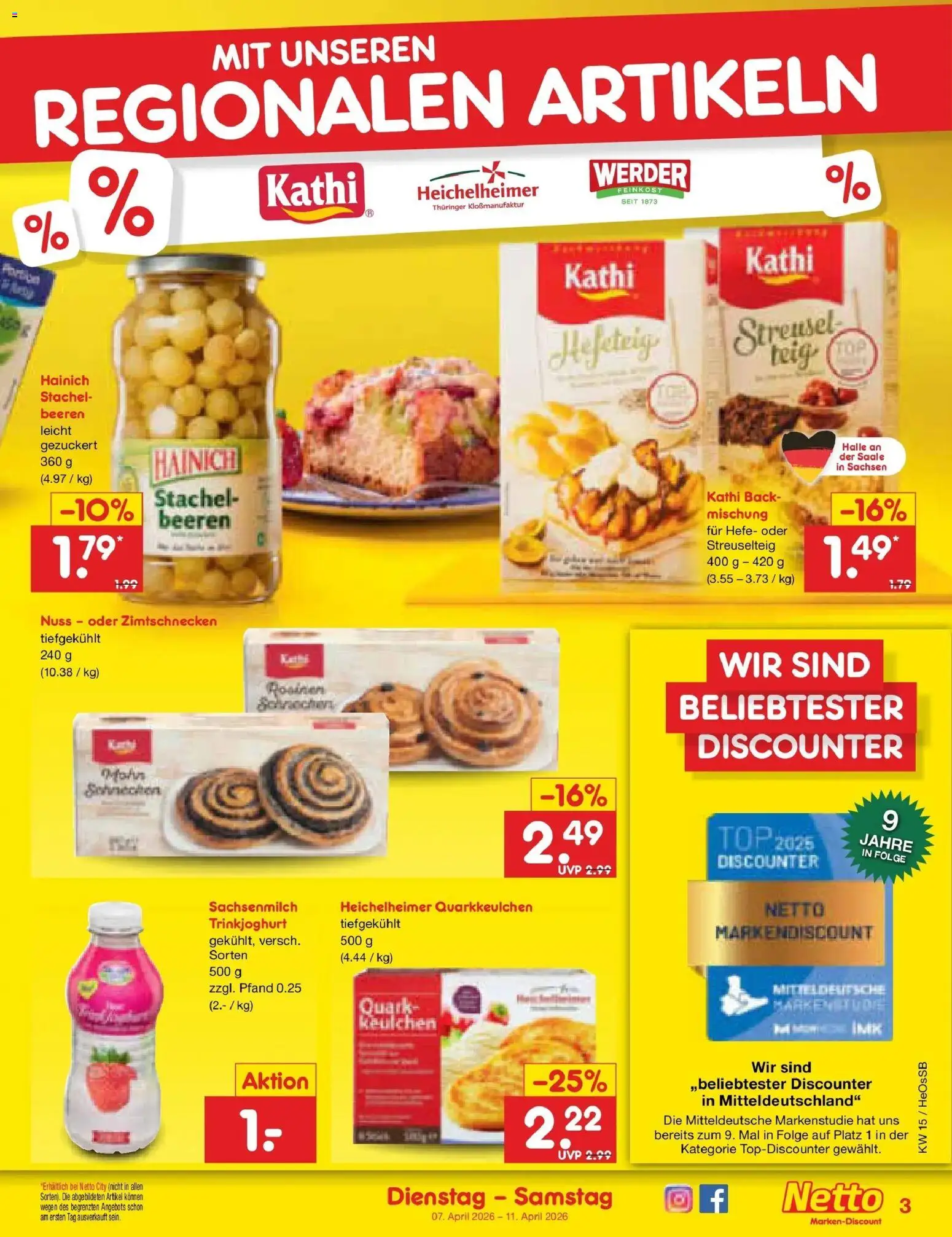 Netto Marken-Discount Prospekt Kröpelin	 – gültig ab 05.04.2026 | Seite: 27 | Produkte: Top, Quark, Trinkjoghurt