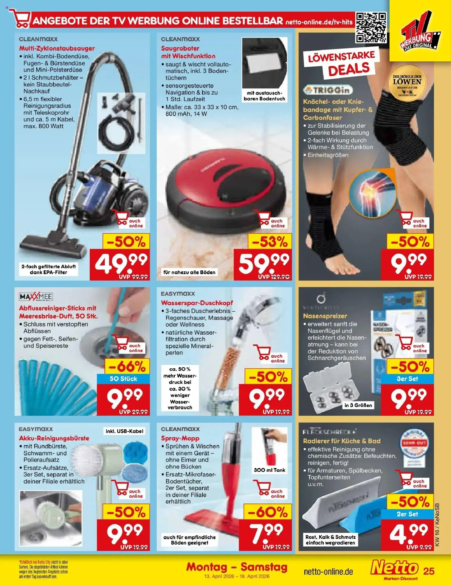 Netto Marken-Discount Prospekt Bonn	 – gültig ab 13.04.2026 | Seite: 37 | Produkte: Navigation, Küche, Wasser, TV