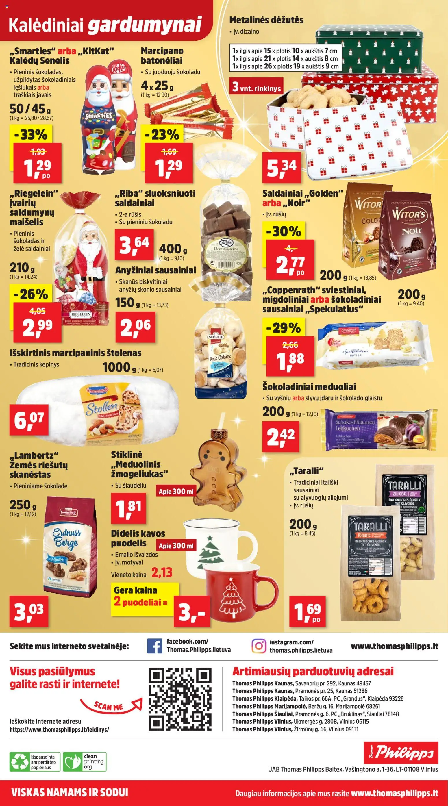 Thomas Philipps akcijos nuo 10.11.2025 | Puslapis: 8 | Prekių: Sausainiai, Puodelis, Šokoladas, Saldainiai