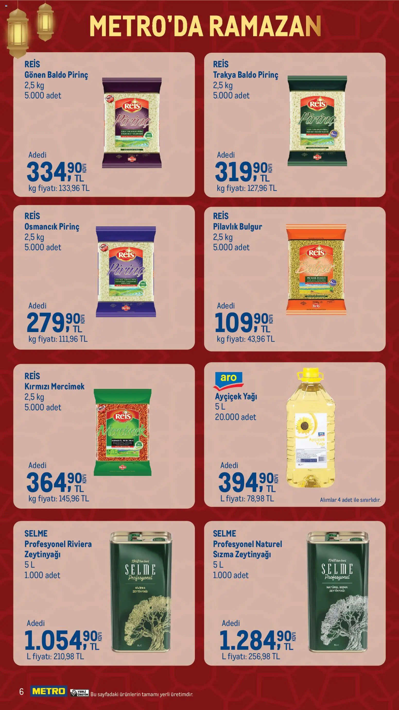 Metro - Ramazan'a Özel Fırsatlar - 11.02.2026 tarihinden itibaren geçerlidir | Sayfa: 6 | Ürünler: Ravioli, Pirinç