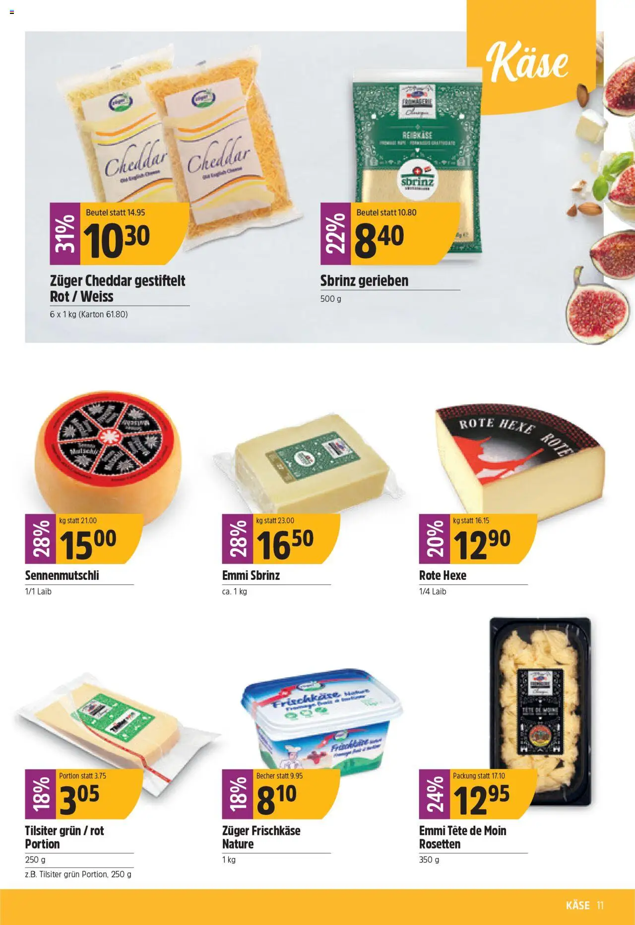 TopCC Aktionen ab 04.08.2025 | Seite: 11 | Produkte: Käse