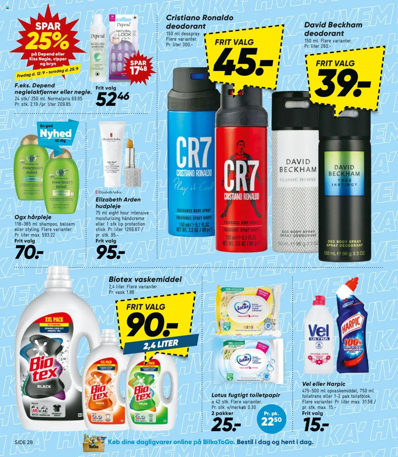 Bilka tilbudsavis – gyldig fra 12.09.2025 | Side: 34 | Produkter: Balsam, Deodorant, Lime, Tøj