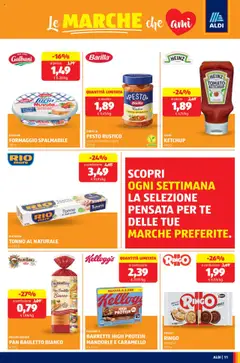Volantino Aldi del 08.09.2025 | Pagina: 11 | Prodotti: Ketchup, Verdure, Mandorle, Ricotta