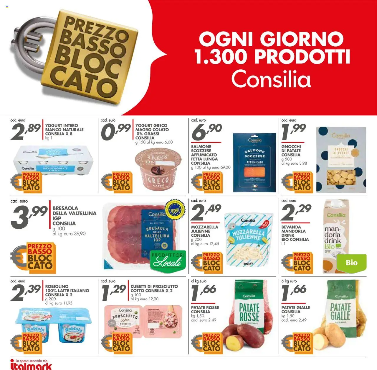 Volantino Italmark del 20.08.2025 | Pagina: 24 | Prodotti: Yogurt greco, Yogurt, Bresaola, Mozzarella