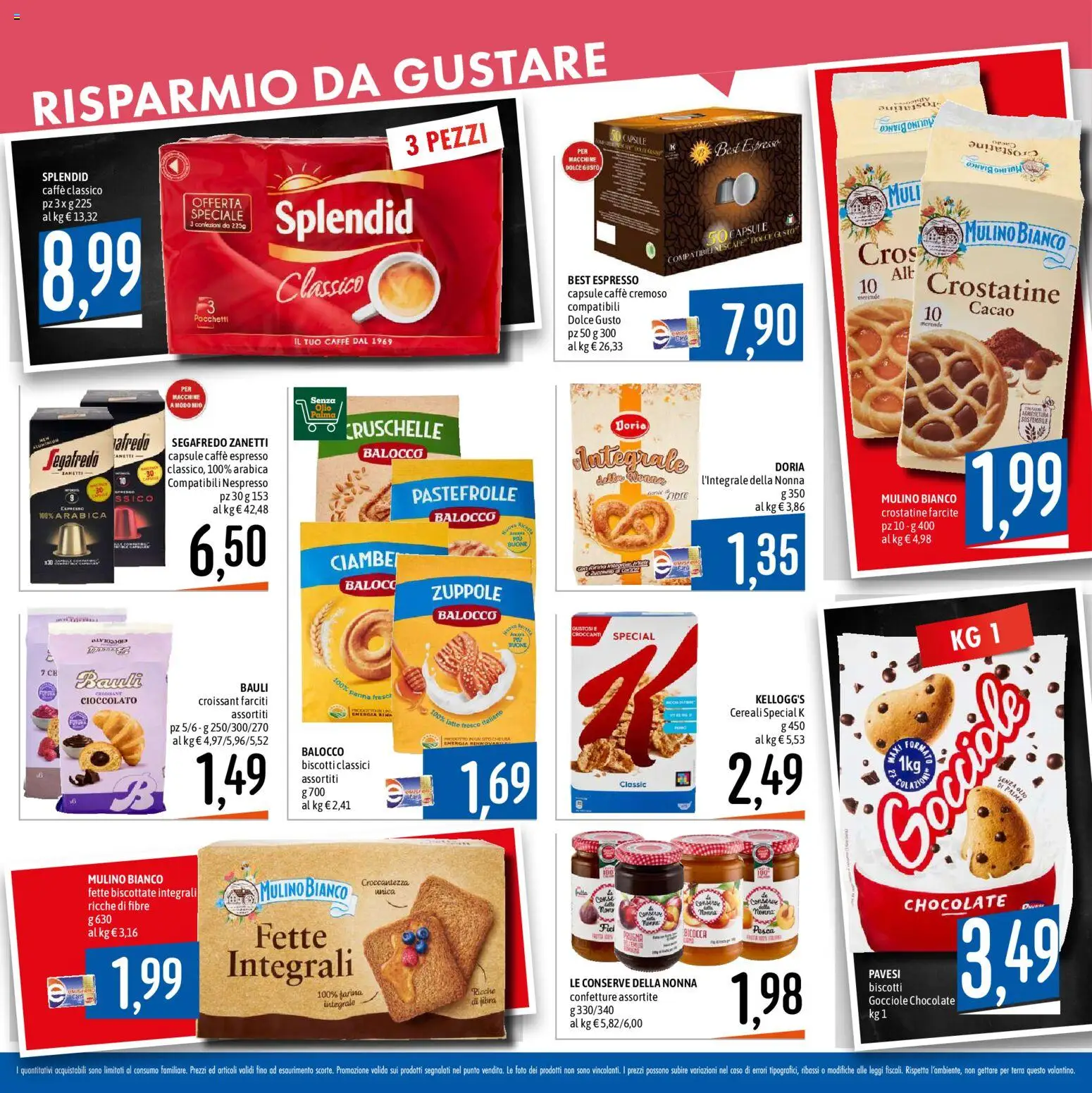 Volantino Emisfero del 09.04.2026 | Pagina: 4 | Prodotti: Biscotti, Latte, Farina, Croissant