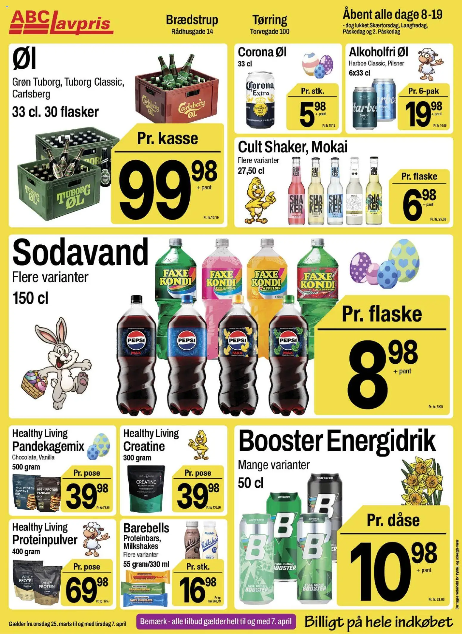 Abc Lavpris tilbudsavis – gyldig fra 25.03.2026 | Side: 14 | Produkter: Øl, Sodavand, Faxe Kondi, Pepsi