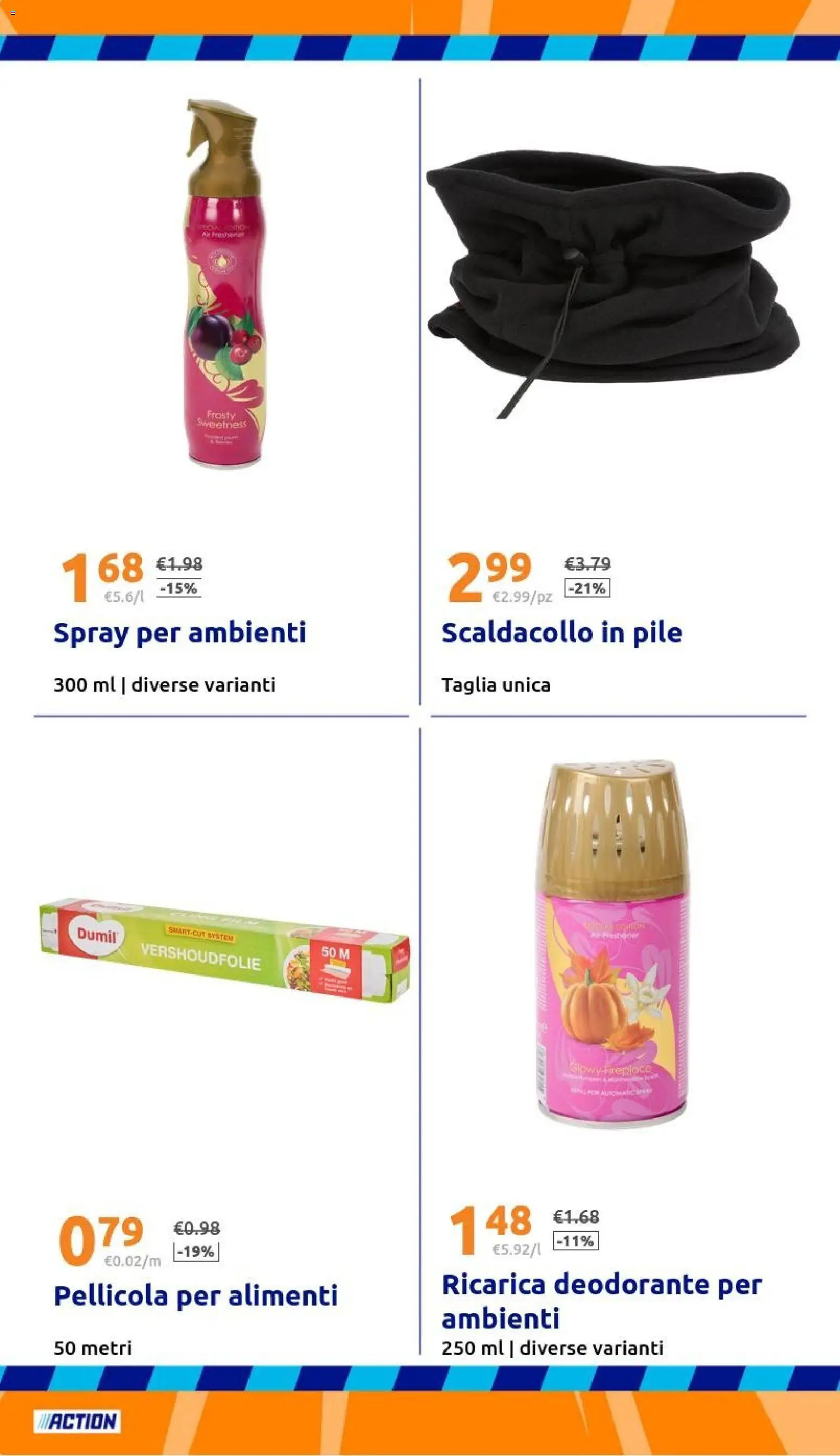 Volantino Action del 14.01.2026 | Pagina: 20 | Prodotti: Pile, Deodorante, Pellicola