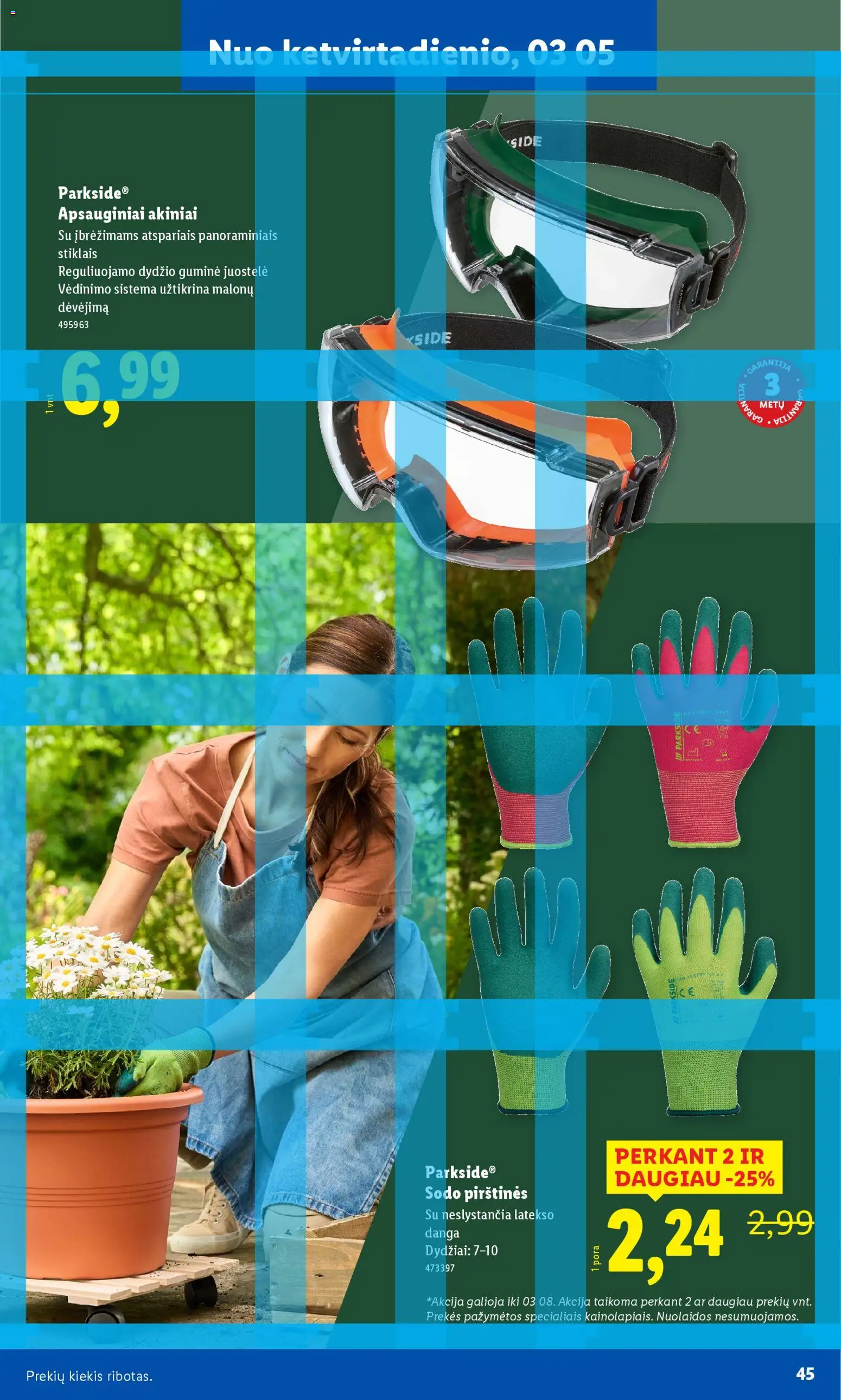 LIDL akcijos nuo 16.02.2026 | Puslapis: 33 | Prekių: Pirštines, Akiniai