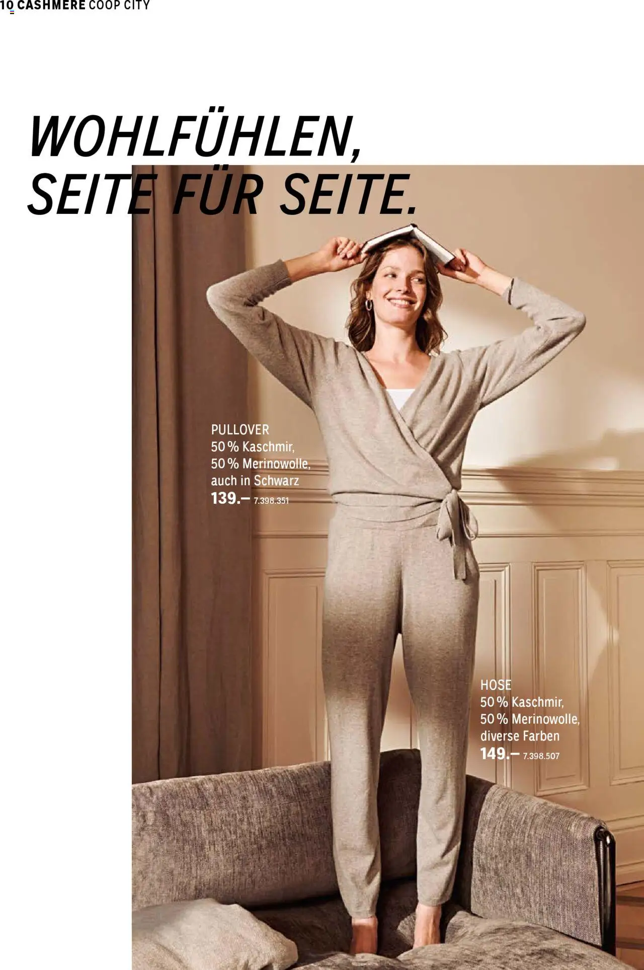 Coop City Aktionen Cashmere Kollektion – gültig ab 01.10.2025 | Seite: 10 | Produkte: Pullover, Hose