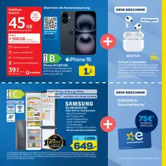 Euronics  Gutscheinheft ab 30.09.2025 gültig | Seite: 5 | Produkte: Airpods, Iphone, Kühlgefrierkombination, Audio