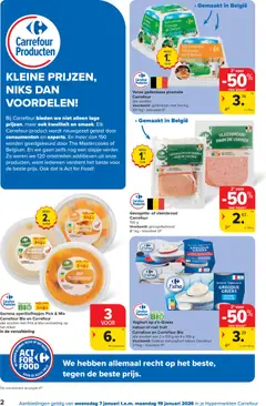 Carrefour folder week 2 - Voorbeeld van een folder van Carrefour, geldig van 07.01.2026 | Pagina: 2 | Producten: Cheddar, Fruit, Wortelen, Yoghurt