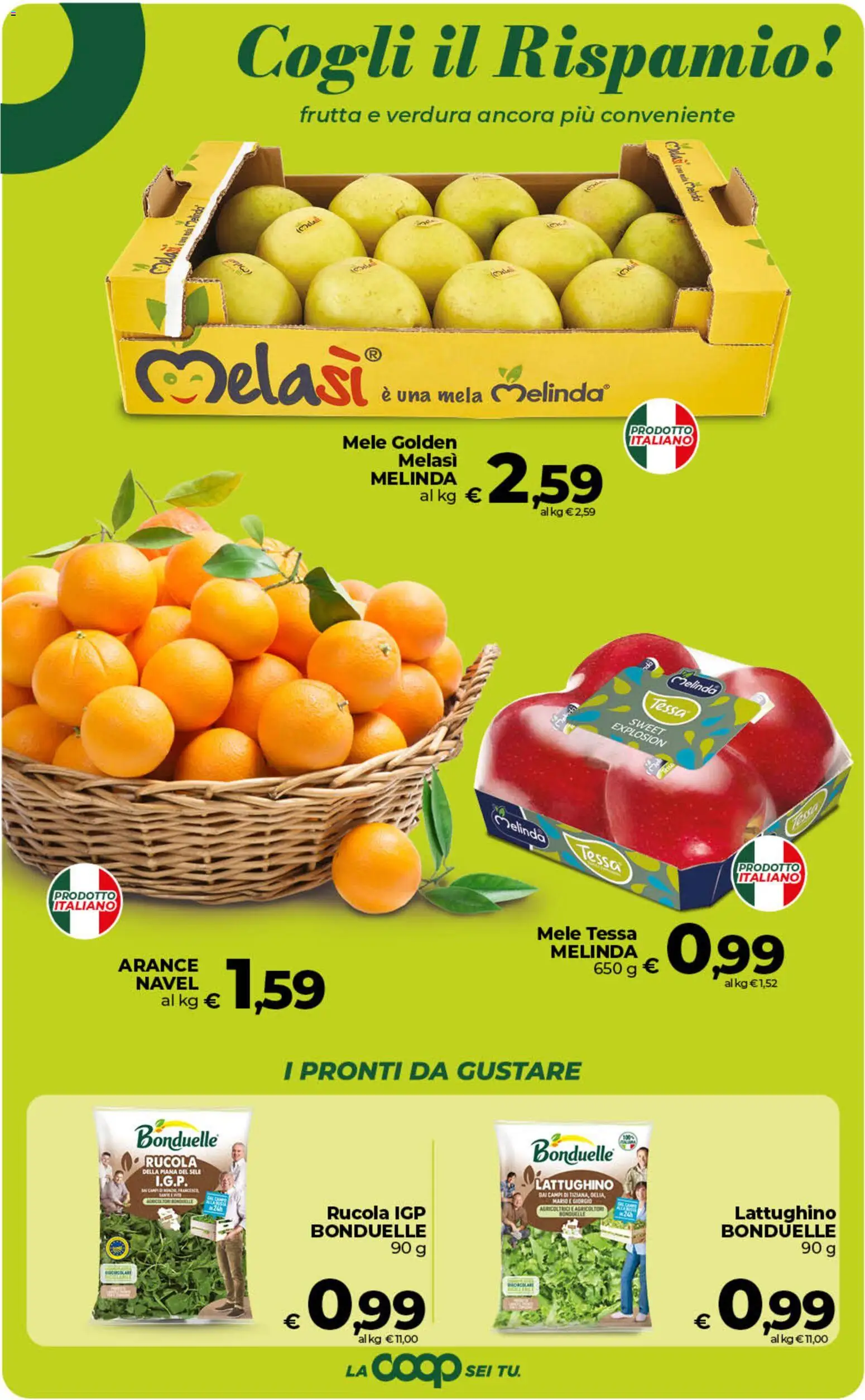 Volantino COOP del 06.03.2026 | Pagina: 12 | Prodotti: Mele, Arance, Rucola, Frutta