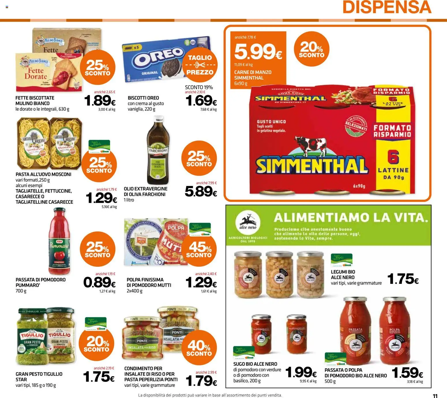 Volantino Superconti del 08.04.2026 | Pagina: 12 | Prodotti: Legumi, Manzo, Verdure, Passata di pomodoro