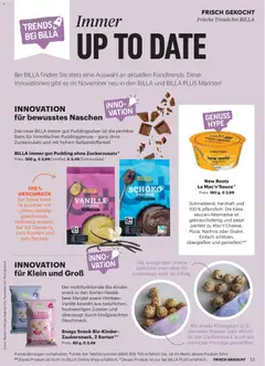 Billa  Frisch Gekocht ab 01.11.2025 gültig | Seite: 9 | Produkte: Wasser, Milch, Käse, Schokolade