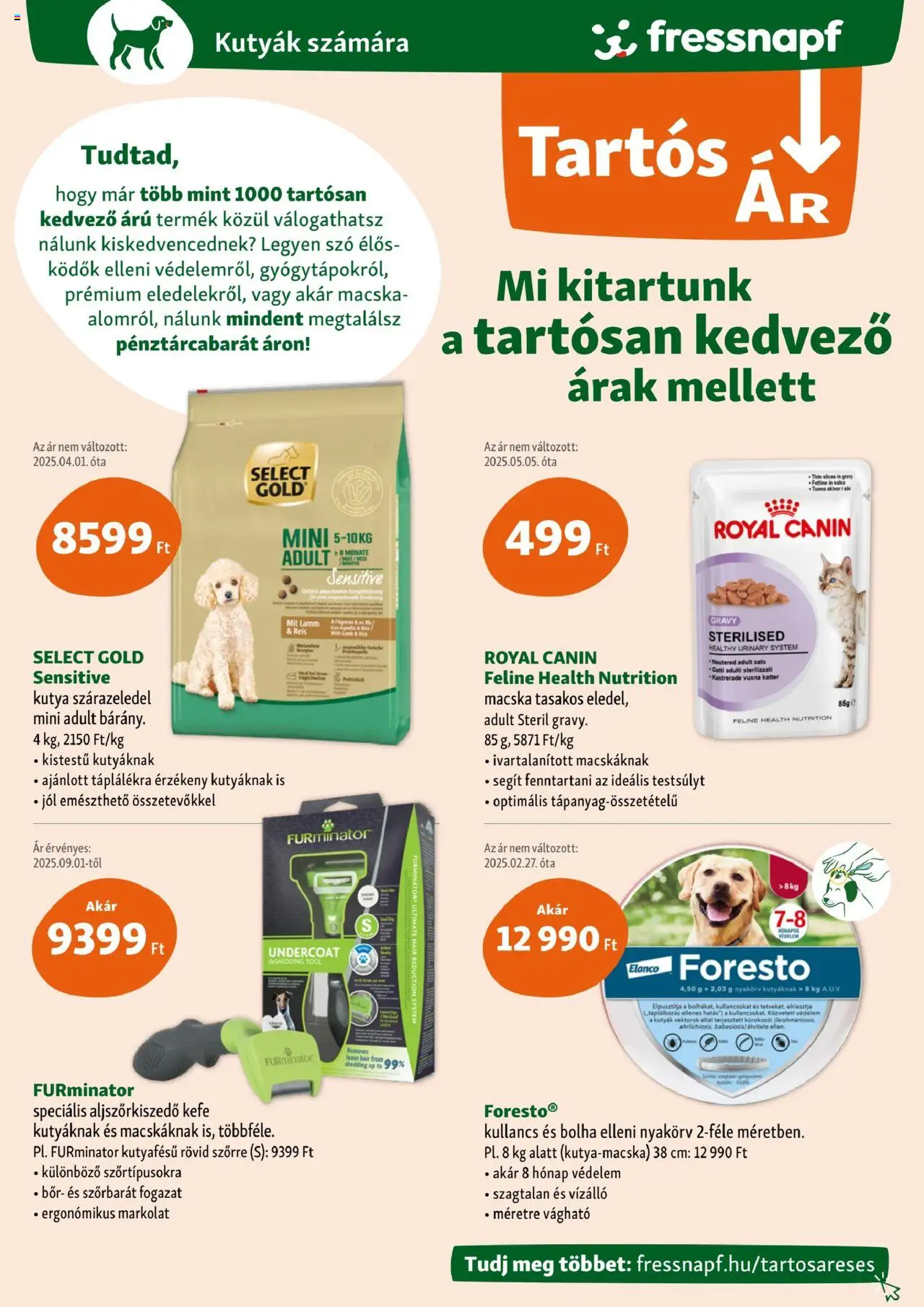 Fressnapf akciós ujság - amely érvényes a következő dátumtól: 09.10.2025 | Oldal: 3 | Termékek: Kefe, Bor