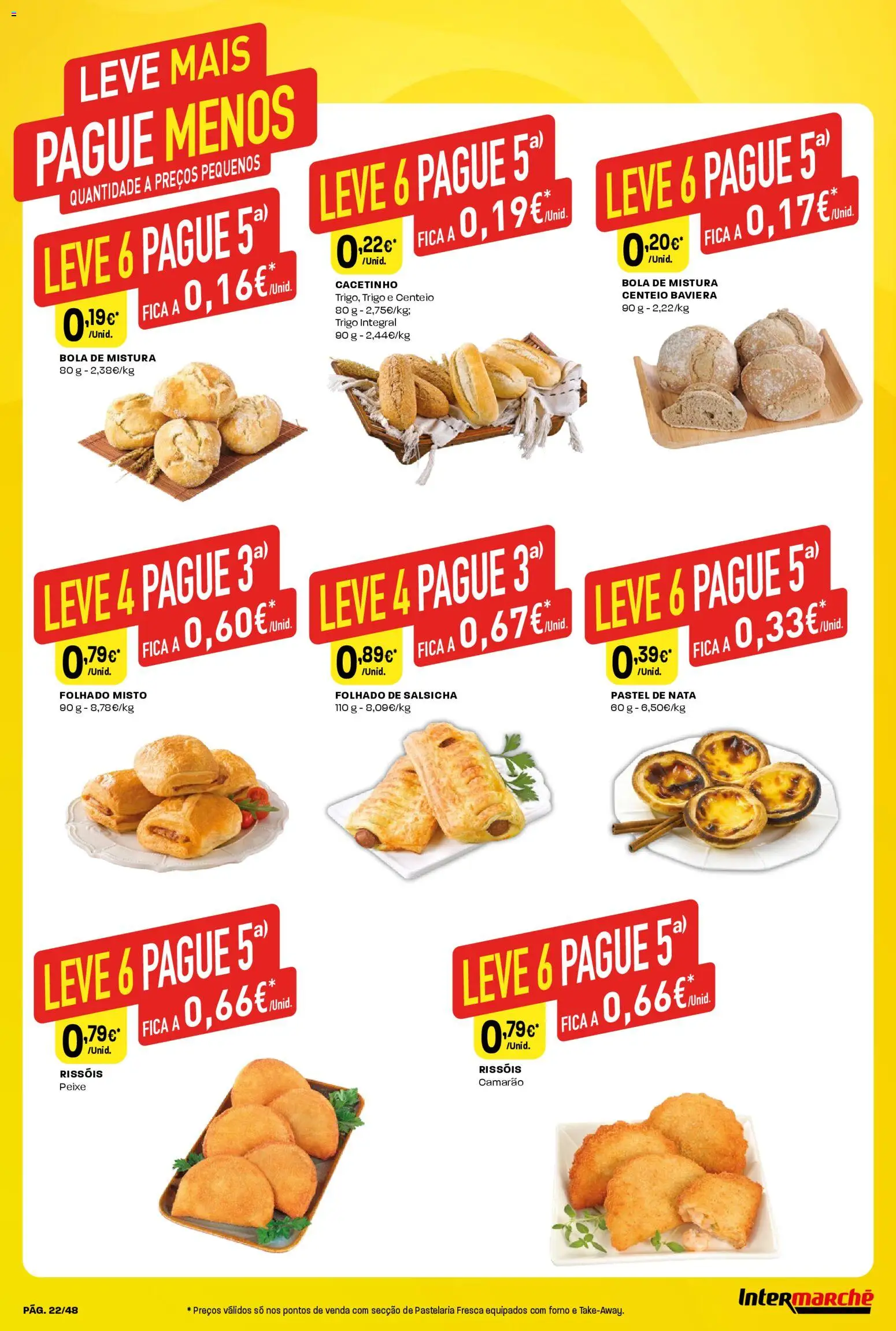 Intermarché folheto │ válido de 18.12.2025 | Página: 22 | Produtos: Forno, Salsicha, Peixe, Nata