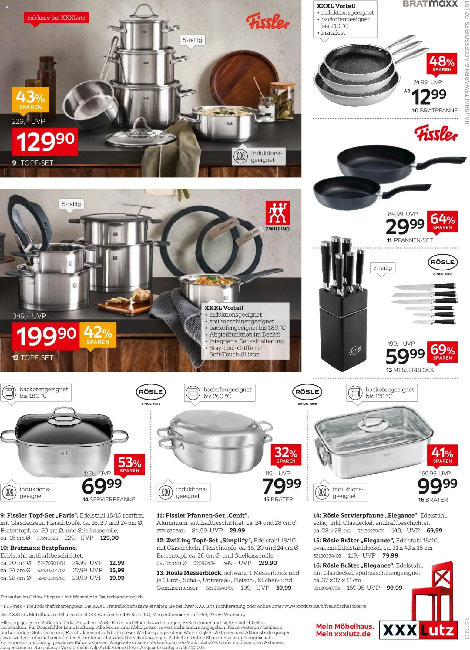 XXXL Lutz Nr. 1 beim Preis – gültig ab 02.11.2025 | Seite: 3 | Produkte: Kuchen