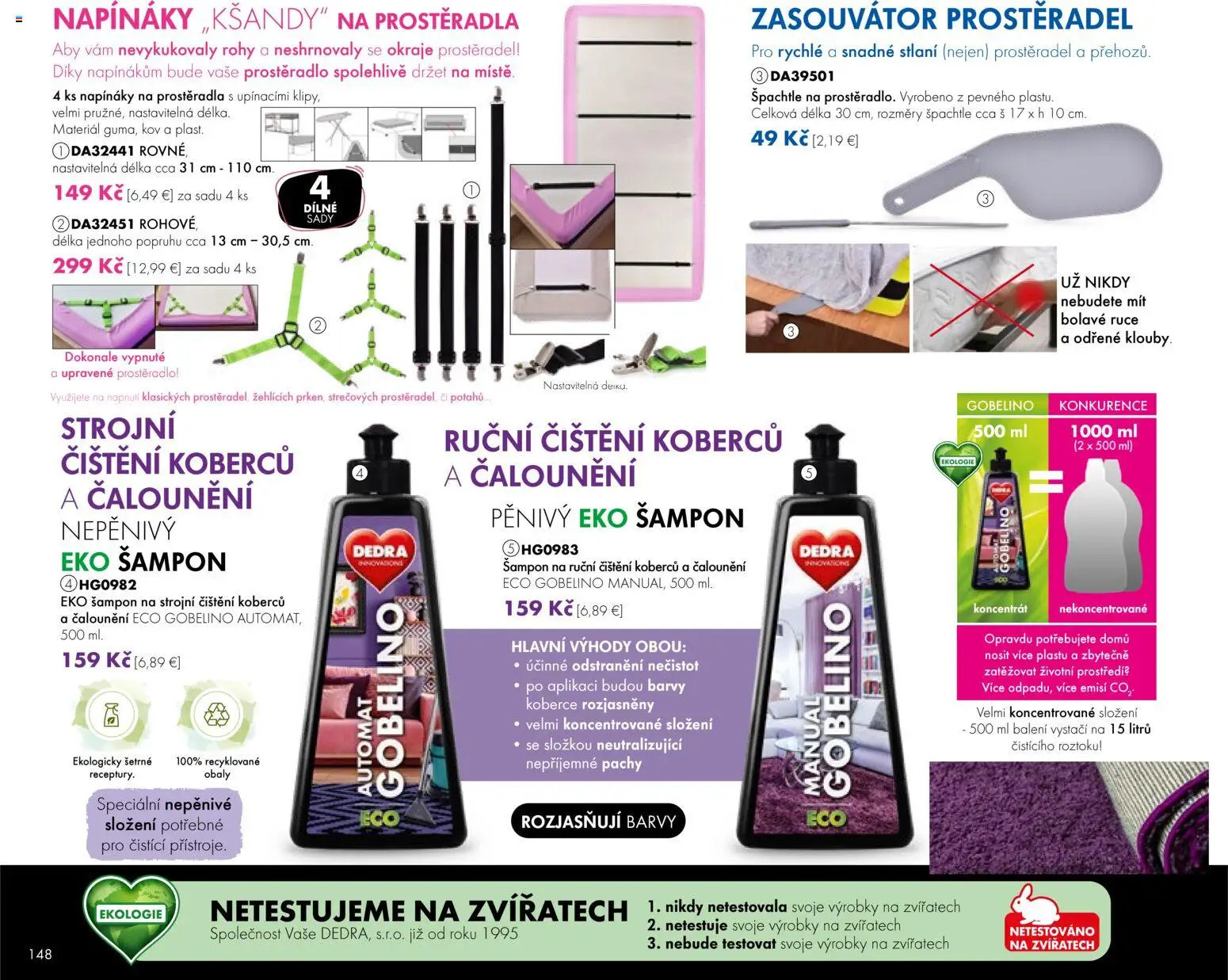 Nové Dedra akcie – leták je platný od 24.04.2026 | Strana: 48 | Produkty: Šampón, Koberce