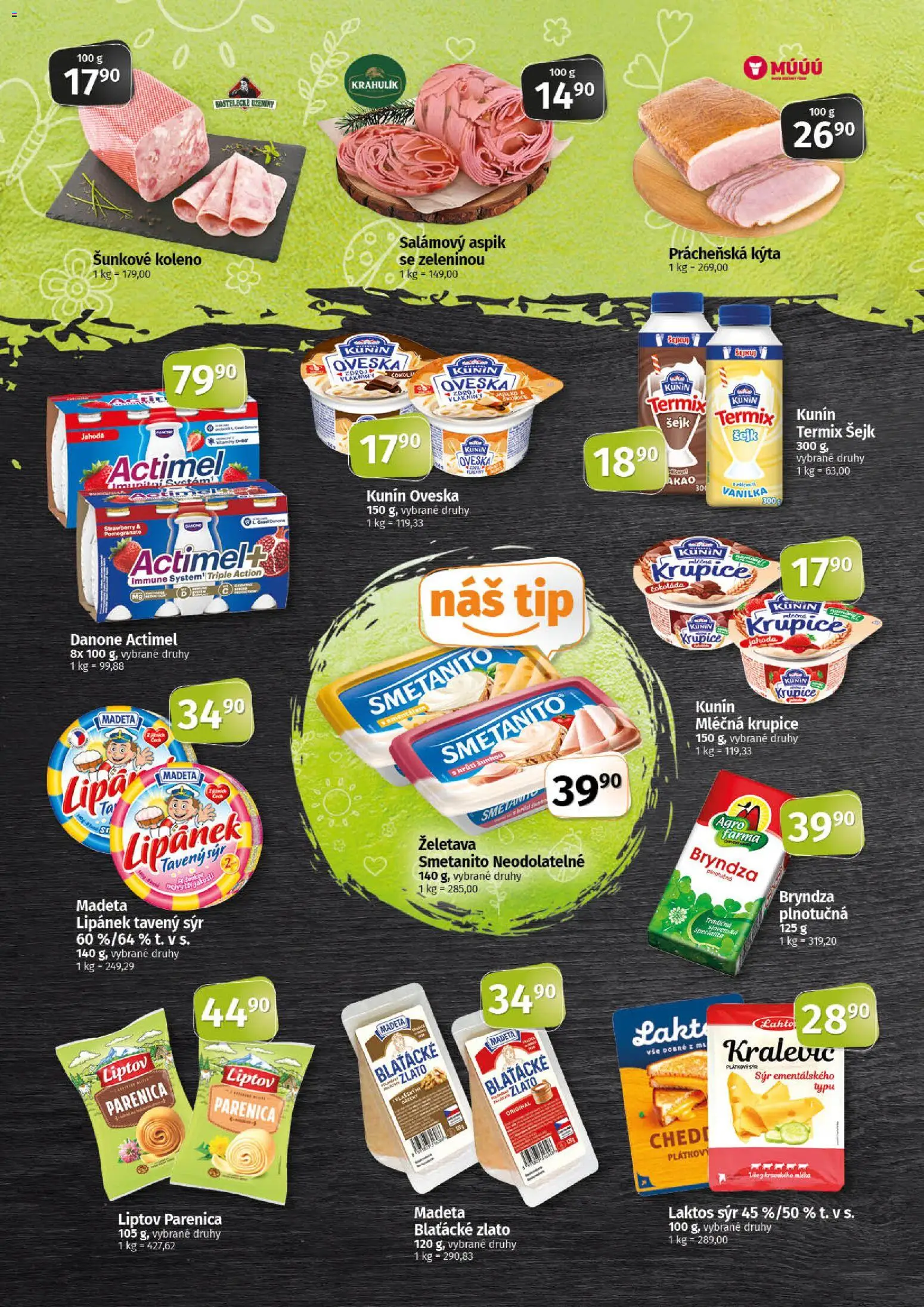 Coop leták - Tip Extra od 29.04.2026 | Strana: 2 | Produkty: Tavený sýr, Sýr, Termix, Bryndza